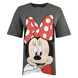 (ディズニー) Disney オフィシャル商品 レディース ミニーマウス Tシャツ Smile 半袖 トップス 【海外通販】