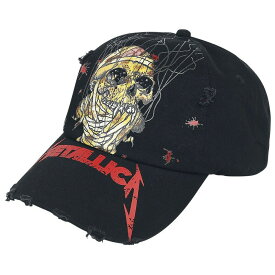 (メタリカ) Metallica オフィシャル商品 ユニセックス One キャップ ディストレス加工 スカル 帽子 ハット 【海外通販】