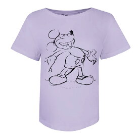 (ディズニー) Disney オフィシャル商品 レディース Mickey Giggles Tシャツ コットン 半袖 トップス 【海外通販】