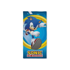 (ソニック・ザ・ヘッジホッグ) Sonic The Hedgehog オフィシャル商品 キッズ・子供用 コットン ビーチタオル バスタオル 【海外通販】