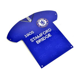 チェルシー フットボールクラブ Chelsea FC オフィシャル商品 シャツ型 ブリキ看板 【海外通販】