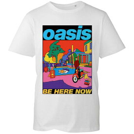 (オアシス) Oasis オフィシャル商品 ユニセックス Be Here Now イラスト Tシャツ コットン 半袖 トップス 【海外通販】