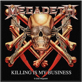 (メガデス) Megadeth オフィシャル商品 Killing Is My Business ワッペン スタンダード パッチ 【海外通販】