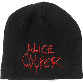 (アリス・クーパー) Alice Cooper オフィシャル商品 ユニセックス Dripping ロゴ ニット帽 ビーニー キャップ 【海外通販】