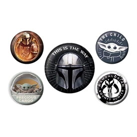 (スター・ウォーズ) Star Wars オフィシャル商品 マンダロリアン This Is The Way バッジ セット (5個組) 【海外通販】