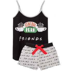 (フレンズ) Friends オフィシャル商品 レディース Central Perk パジャマ 半ズボン キャミソール 上下セット 【海外通販】