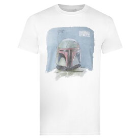 (スター・ウォーズ) Star Wars オフィシャル商品 メンズ ボバ・フェット Tシャツ Painting 半袖 トップス 【海外通販】