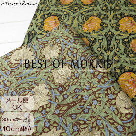 BEST OF MORRIS≪ピンパネル PIMPERNEL≫moda fabrics(モダ・ファブリックス)シーチング(8365)日本製 ウィリアムモリス 花柄 生地 William Morris