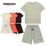 エッセンシャルズ ESSENTIALS セットアップショートパンツ Tシャツ2点 柔らかい セットアップ 通気性 通…