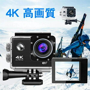 �A�N�V�����J���� 4K �J���� �h�� �B�e 60FPS 20MP 30M �����ԋ쓮 ����^�� 4K�Ή� ����B�e �L�p170�x Vlog ��u���␳ ���L�p ��Ԃ� �A�N�V�����J��