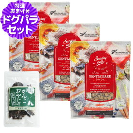 サンデーペッツ ドッグフード ジェントルベイクグレインフリー キングサーモンウィズトライプ 1.3kg×3袋 +国産鹿肉ジャーキー(お試しサイズ)
