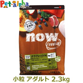 ナウ フレッシュ グレインフリー スモールブリードアダルト 2.3kg ドッグフード 超小粒 犬 ドライフード 体重管理 低脂肪 成犬 老犬 穀物不使用 小粒 七面鳥