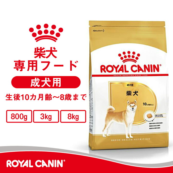 楽天市場】ロイヤルカナン 柴犬 成犬用 8kg(正規品) ドライフード 
