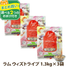 サンデーペッツ ドッグフード ジェントルベイク グレインフリー ラム ウィズトライプ 1.3kg×3個セット＋選べるおまけ付き 犬 ドッグフード ドックフード