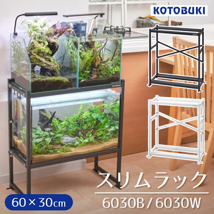 楽天市場】コトブキ スリムラック 6030 水槽台 オープンラック 60cm 