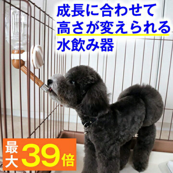 楽天市場 最大p39倍 サークルに取り付ける水飲み器 ペットボトル を使う 給水器 ワンタッチ 取り付け式 長時間 お留守番 心配ない 水飲み スタンド 水入れ 給水 ノズル 犬 犬用品 屋内 室内 サークル ケージ パピー 子犬 水分補給 留守 留守番 トイプードル