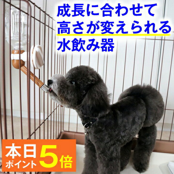 楽天市場 期間限定 11 17 19 59まで ポイント5倍 サークルに取り付ける水飲み器 ペットボトル を使う 給水器 ワンタッチ 取り付け式 長時間 お留守番 心配 水飲み スタンド 水入れ 給水 ノズル 犬 屋内 室内 サークル ケージ パピー 子犬 水分補給 留守