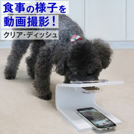 23:59まで◆ポイント最大5倍◆【動画撮影】犬 猫 食器 フードボウル 「クリア・ディッシュ S、L」 斜め 陶器 ★ おしゃれ 食事台 高さ調節 すべらない 食べやすい こぼれない 洗いやすい 無地 白 ペット 食器 子犬 ご飯 ごはん 食事 餌入 餌 エサ えさ 皿 水飲み 老犬