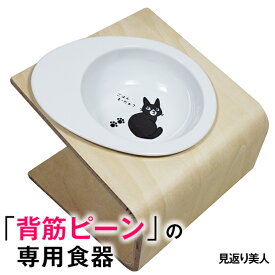 ＼本日★最強翌日配送P2倍＋特典クーポン／【獣医師推奨】犬 猫 ペット 食器 フードボウル 「見返り美人」 餌入れ 斜め 陶器 おしゃれ 食器台 食事台 高さ すべらない 食べやすい こぼれない 洗いやすい 子犬 ご飯 ごはん 食事 餌入 餌 エサ えさ 皿 水飲み 老犬