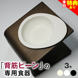 ＼チワワレースでク−ポン★進呈中／【獣医師推奨】犬 猫 ペット 食器 フードボウル 餌入れ 斜め 陶器 おしゃれ 食器台 食事台 高さ 調節 すべらない 食べやすい こぼれない 洗いやすい 無地(アイボリー 白 黒) 子犬 ご飯 ごはん 食事 餌入 餌 エサ えさ 皿 水飲み 老犬