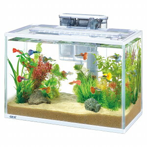 【飼育用品・器具】【セット水槽】GEX スリムアクアセット 400(淡水、海水)