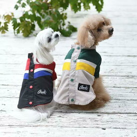 【SALE】犬服　Arnold Palmer マルチカラーブルゾン　PAP1017　秋冬　ロゴス　犬の服　秋　冬　アウター　あったか　トレーナー　おでかけ　小型犬　超小型犬　トイプー　チワワ　ダックス　アウトドア　散歩　おしゃれ　ドッグウェア　犬用品　ジャンパー