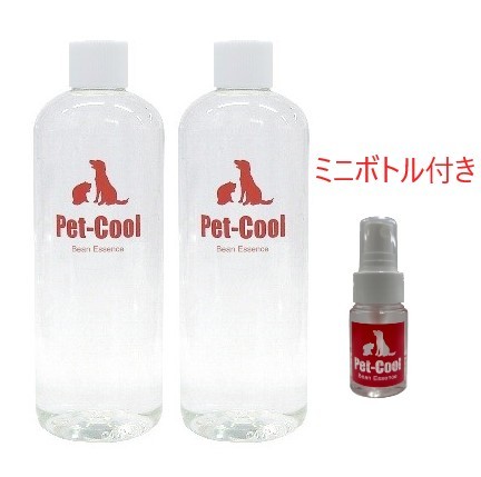 【海外正規品】Pet-Cool(ペットクール)　BeanEssence　詰替え2本セット　ミニボトル付き