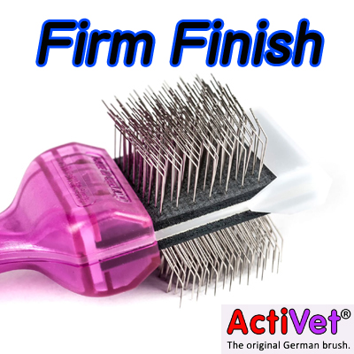 【正規品】ファームフィニッシュブラシ　シングル　小型犬　ActiVet　Finish Brushes Purple Firm　single |  ペット用品　ペットの道具屋さん