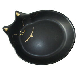 猫用食器　猫の耳　黒