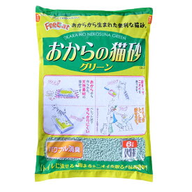 常陸化工 おからの猫砂 グリーン 6L 常陸化工 猫砂