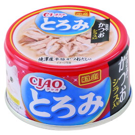 チャオとろみ 缶詰 ささみ・かつお しらす入り 80g いなばペットフード 国産 キャットフード ウエット いなば 猫缶