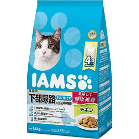 アイムス キャットフード 成猫用 下部尿路とお口の健康維持 チキン 1.5kg （375g×4袋） キャットフード ドライフード マース
