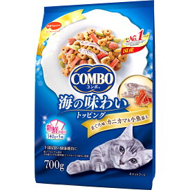 コンボ 猫 まぐろ味・カニカマ・小魚添え 700g (140g×5袋) 日本ペットフード キャットフード ドライフード COMBO