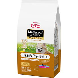 ドッグフード 犬用 ドライフード 尿石ケア pHサポート 1歳～ 2.5kg (500g×5袋) 国産 無着色 ペットライン メディコート アドバンス MCA-21