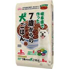 ドッグフード 大容量 マイビット おいしい犬ごはん 7歳高齢犬用 ビーフ味 8kg ペットライン 国産 ドッグフード ドライ 総合栄養食