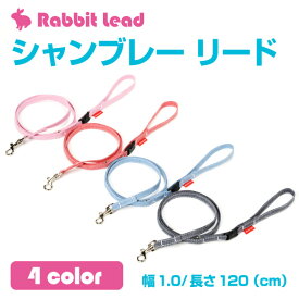 小動物用リード シャンブレーリード デニム調 うさぎ ウサギ フェレット など シンプル ナチュラル プレーン 無地 シャンブレー生地