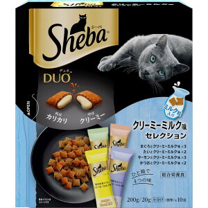 �V�[�o �f���I �N���[�~�[�~���N���Z���N�V���� 200g(20g×10�ܓ�)�@�����h�{�H �L�p �h���C�^�C�v �h���C�t�[�h �}�[�X�W���p�� Sheba DUO