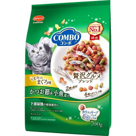 【在庫有・即納】COMBO コンボ キャット まぐろ味・かつお節・小魚添え 700g　キャットフード ドライフード 下部尿路の健康維持に 総合栄養食 全成長段階