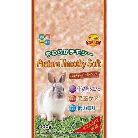 【在庫有・即納】ハイペット パスチャーチモシー・ソフト 400g 牧草 ウサギ うさぎ 低カロリー 毛玉ケア シニア モルモット 小動物