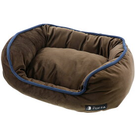Petio(ペティオ) Porta（ポルタ）犬用ベッド クッション付 あったか包み込みベッド M ベロアブラウン