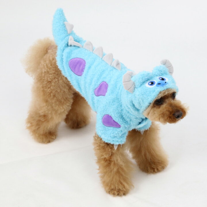 楽天市場 犬 服 秋冬 ディズニー モンスターズインク サリー パーカー 小型犬 なりきり 仮装 小物 被り物 おもしろ コスチューム イヌ おしゃれ かわいい キャラクター ペットパラダイス