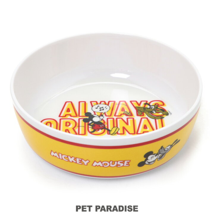 楽天市場 犬 フードボウル ディズニーミッキーマウス メラミン フードボウル 犬 食器 キャラクター ペットパラダイス