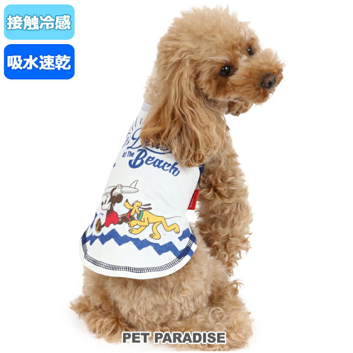 楽天市場 300円offｸｰﾎﾟﾝ対象 犬 セール 犬 服 クール 接触冷感 ディズニー ミッキーマウス タンクトップ 小型犬 サーフ アウトレット Sale 返品交換不可 ソロナ おしゃれ かわいい ひんやり 夏 涼感 冷却 吸水速乾 タッチワンクール ソロナ メール便可