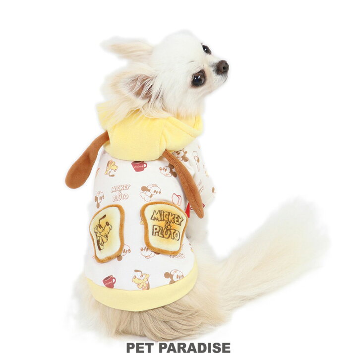 楽天市場 犬 服 ディズニー プルート パーカー 小型犬 パン柄 耳付き ペットウエア おしゃれ かわいい ドッグウエア ベビー 超小型犬 小型犬 グッズ メール便可 ペットパラダイス