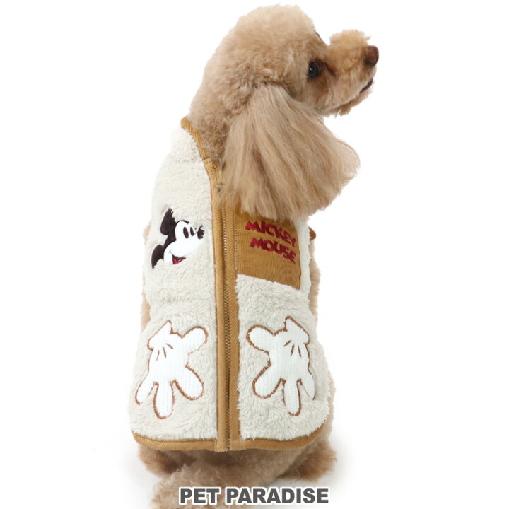 楽天市場 300円offｸｰﾎﾟﾝ対象 犬 服 秋冬 ディズニー ミッキーマウス 背中開き ベスト 小型犬 ボア 秋服 冬服 ジップアップ 背開き ドッグウエア ドッグウエア いぬ イヌ おしゃれ かわいい あたたかい 暖かい アウター ベビー 超小型犬 プレゼント ペット