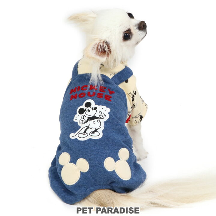 楽天市場 300円offｸｰﾎﾟﾝ対象 犬の服 犬 服 ディズニー ミッキーマウス ロンパース 小型犬 トレジャー つなぎ 裏起毛 耳付き もこもこ 暖かい 着せやすい 防寒 あったか おしゃれ かわいい ペットウエア ペットウェア ペットパラダイス
