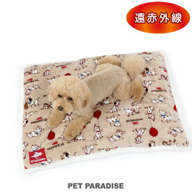 【最大50％OFFクーポン】犬 マット 遠赤外線 ディズニー 101匹わんちゃん ボアマット (80×60cm) 風船柄 | ベージュ 暖かい あったか 保温 防寒 防寒対策 猫 ベッド 小型犬 おしゃれ かわいい 四角 ペット用 キャラクター