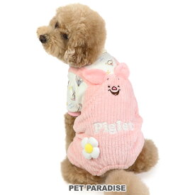 【390円OFFクーポン対象】犬 服 春夏 犬 服 春 ロンパース ディズニー くまのプーさん 【小型犬】 ピグレット | おしゃれ 室内 パジャマ 柔らかい あたたかい かわいい 足つき パンツ付き 犬の服 ペットウェア