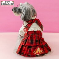 【P5倍】【880円OFF】ペットパラダイス公式 犬服 冬 ディズニー わんわん物語 レディ ワンピース レッド …