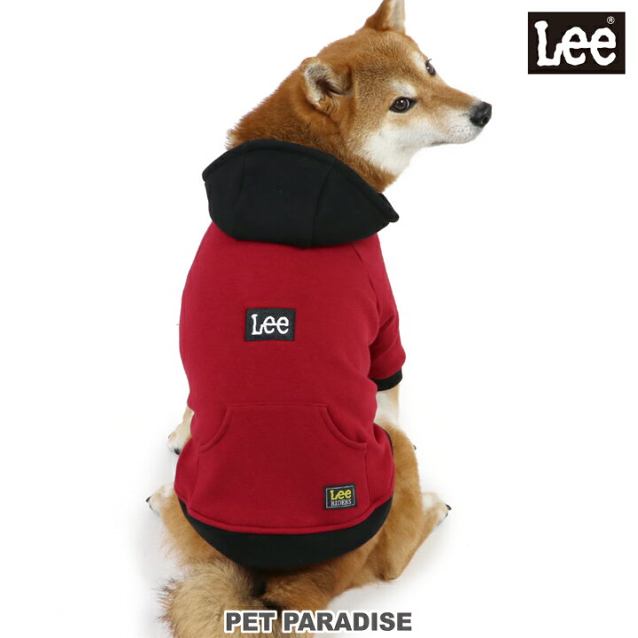 楽天市場 犬の服 犬 服 秋冬 ｌｅｅ パーカー 中型犬 大型犬 ロゴ 赤 クリスマス 秋服 冬服 リー ブラック レッド ペットウエア おしゃれ かわいい かっこいい ドッグウエア ベビー プレゼント ペットパラダイス